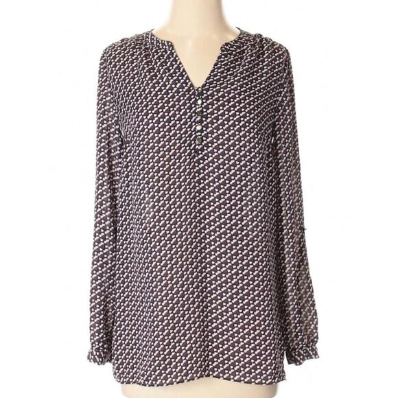 Laundry by Shelli Segal long sleeve print blouse - Picture 1 of 7